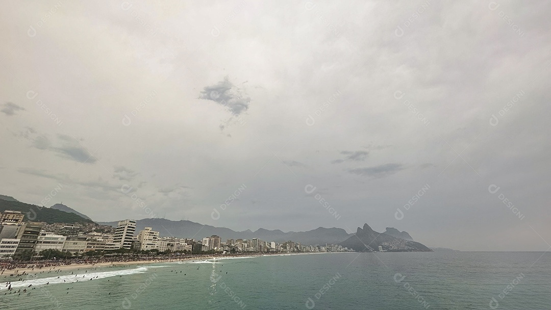 Linda paisagem de praia no Rio de Janeiro