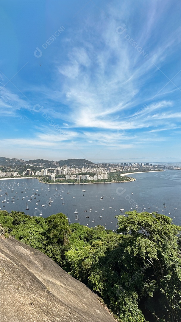 Bela paisagem de praia no Rio de Janeiro