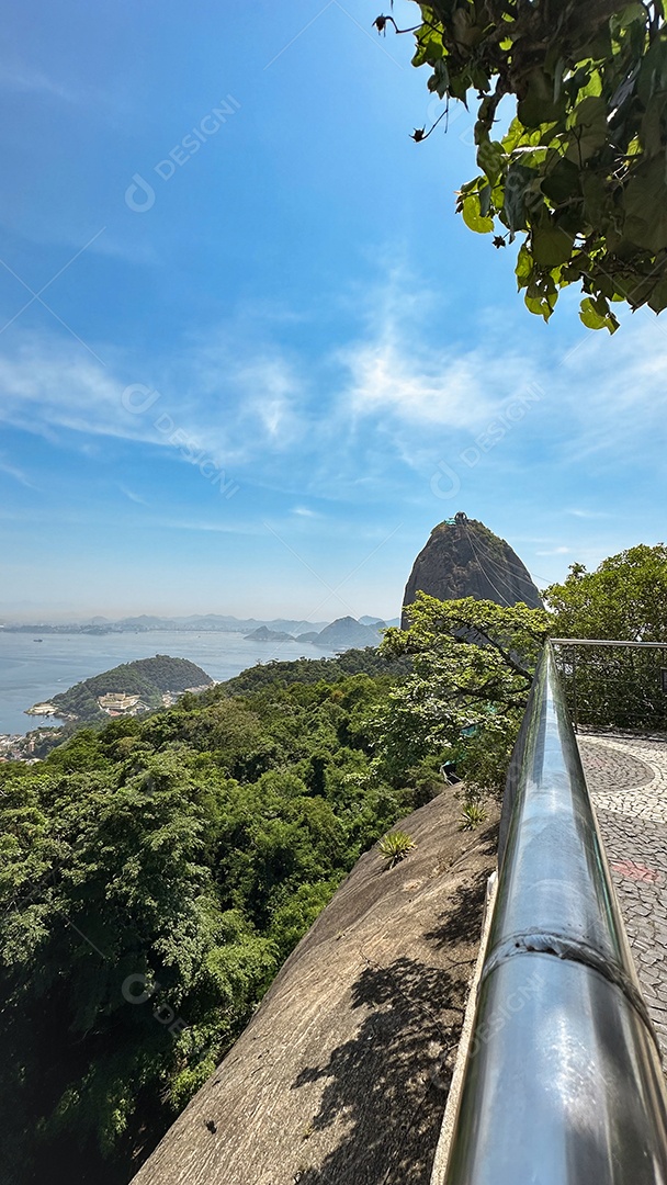 Bela vista de um teleférico no Rio de Janeiro