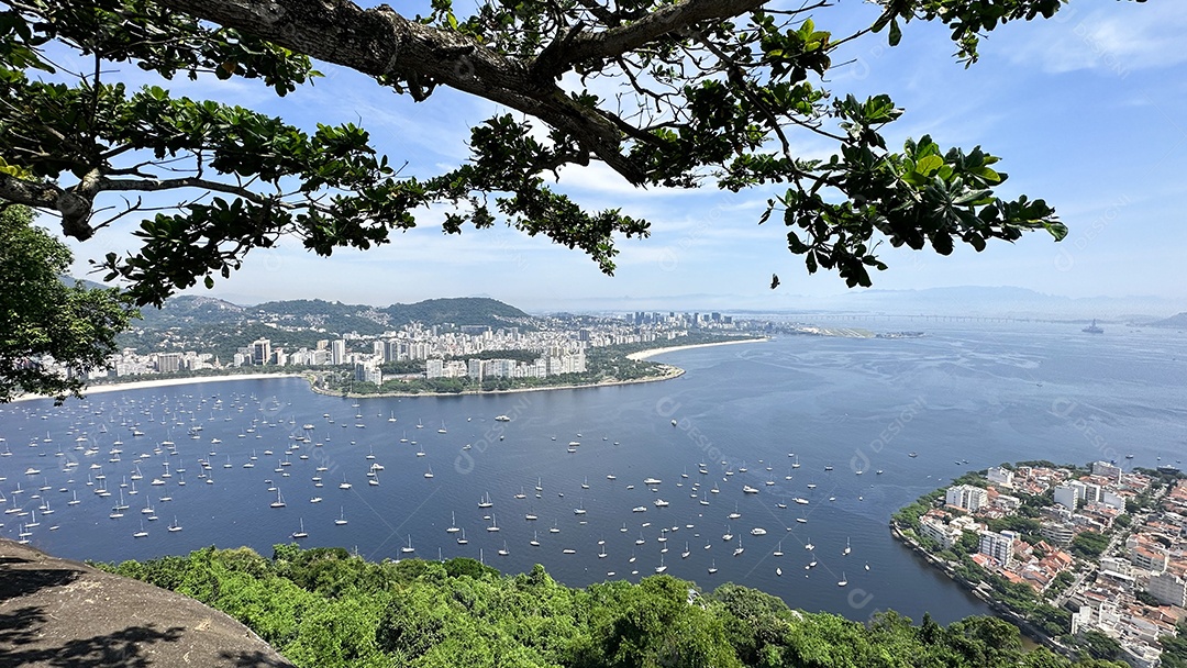 Linda paisagem de praia no Rio de Janeiro
