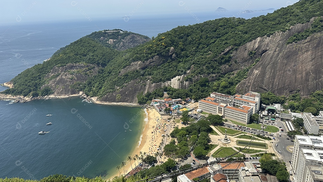 Bela paisagem de praia no Rio de Janeiro