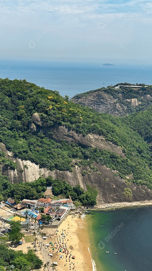 Bela paisagem de praia no Rio de Janeiro