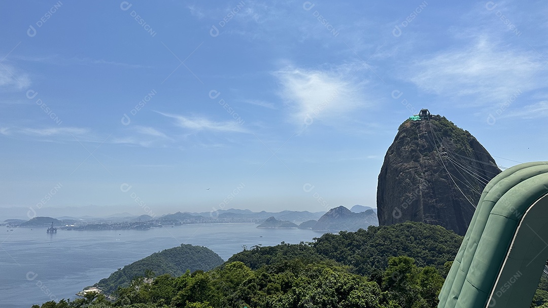 Bela paisagem de praia no Rio de Janeiro
