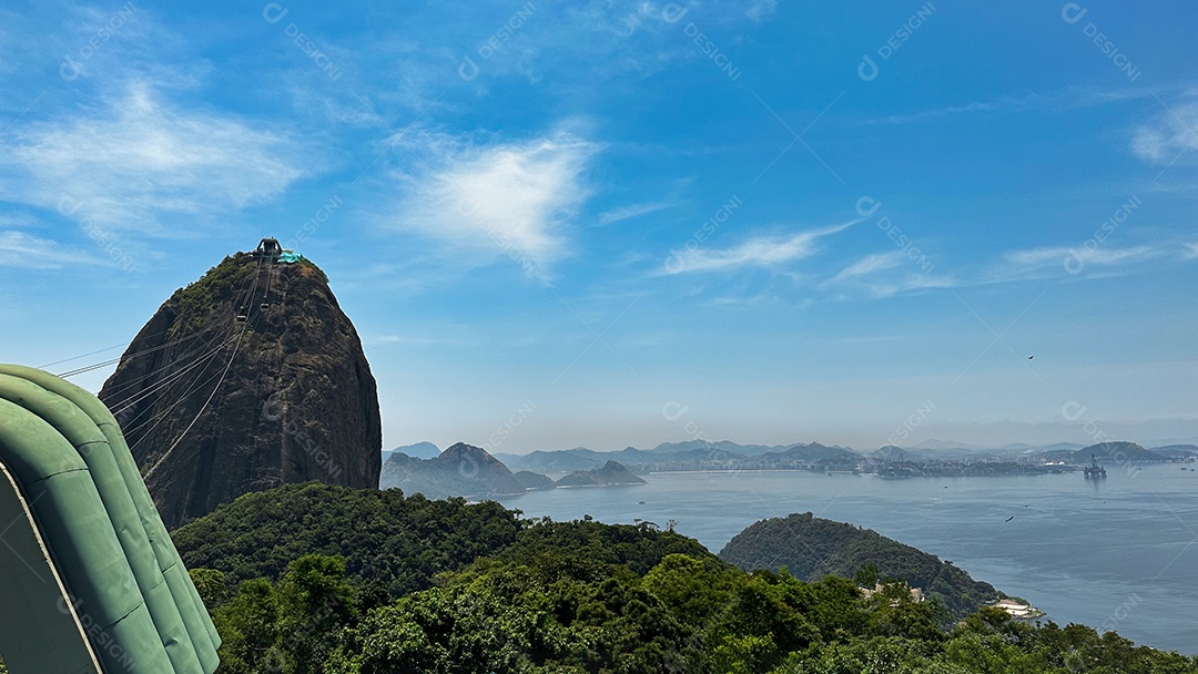 Bela paisagem de praia no Rio de Janeiro