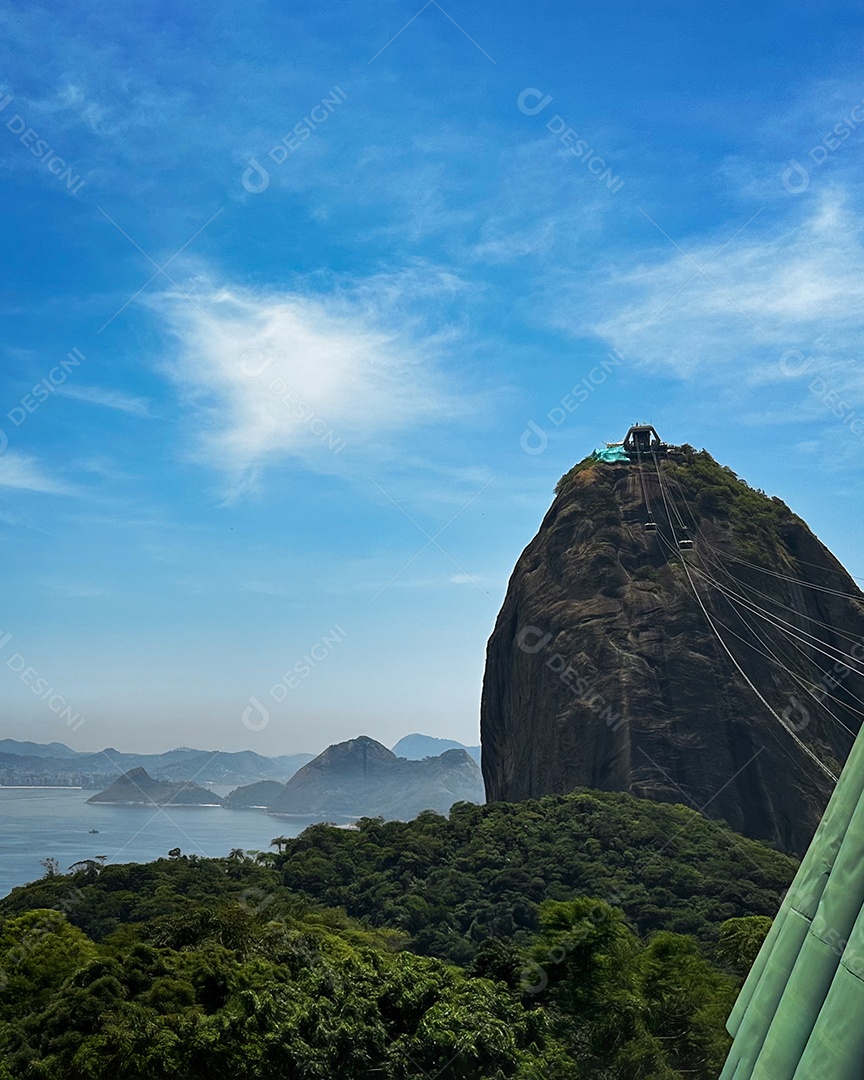 Bela paisagem de praia no Rio de Janeiro