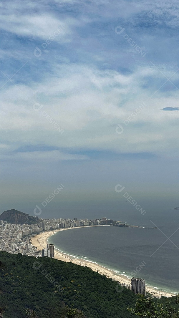 Linda paisagem de praia no Rio de Janeiro