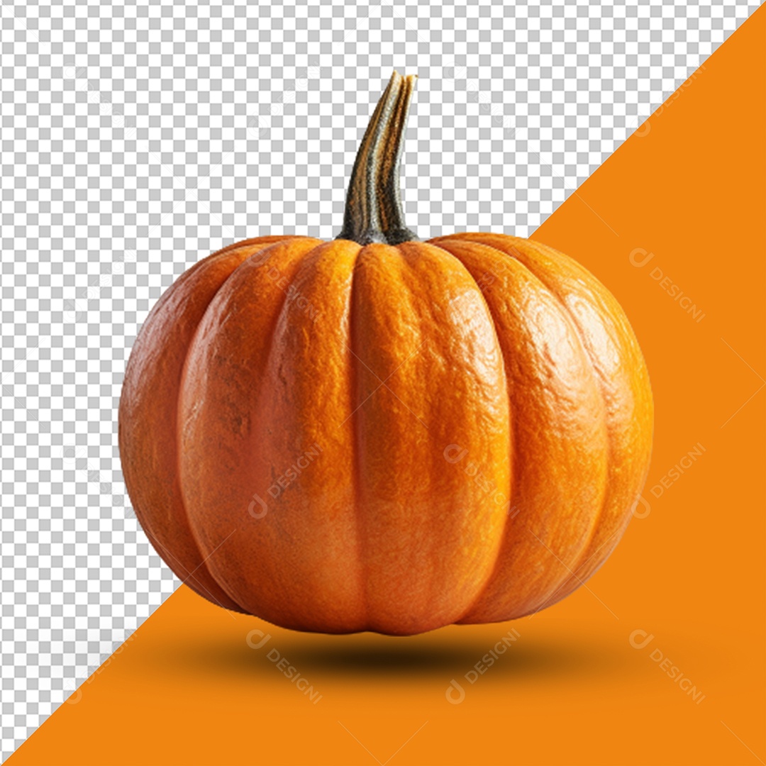 Abóbora Elemento 3D para Composição PSD