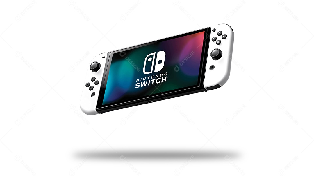 Nintendo Switch isolado em ilustração 3D