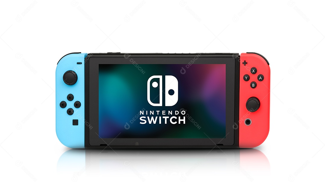 Nintendo Switch isolado em ilustração 3D