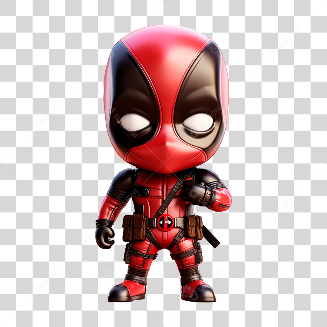 Boneco Deadpool Desenho PNG Transparente