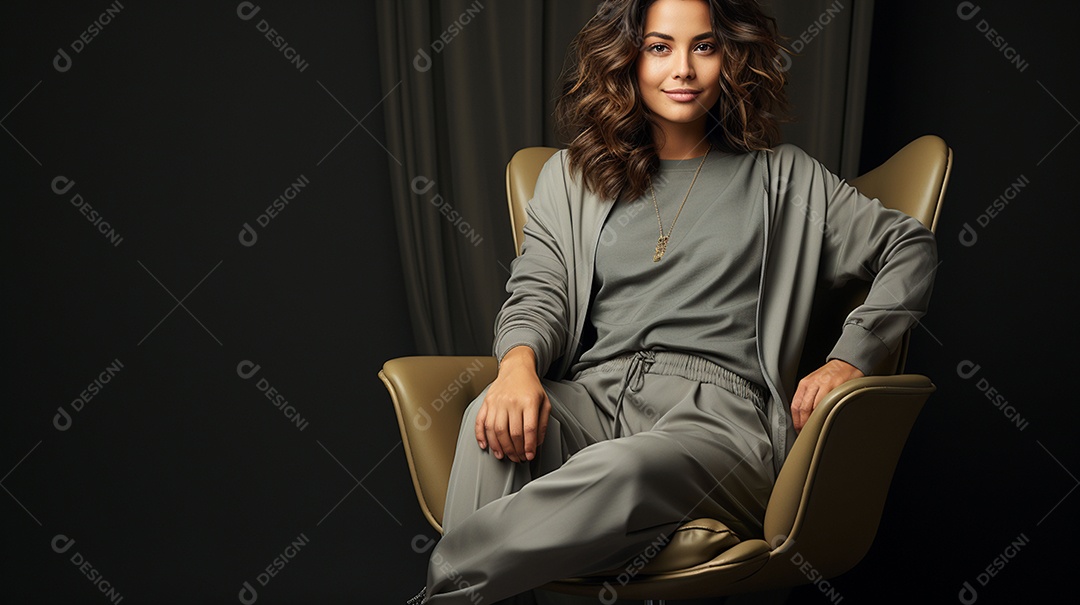 Foto ampla de comprimento de jovem asiática inclinada