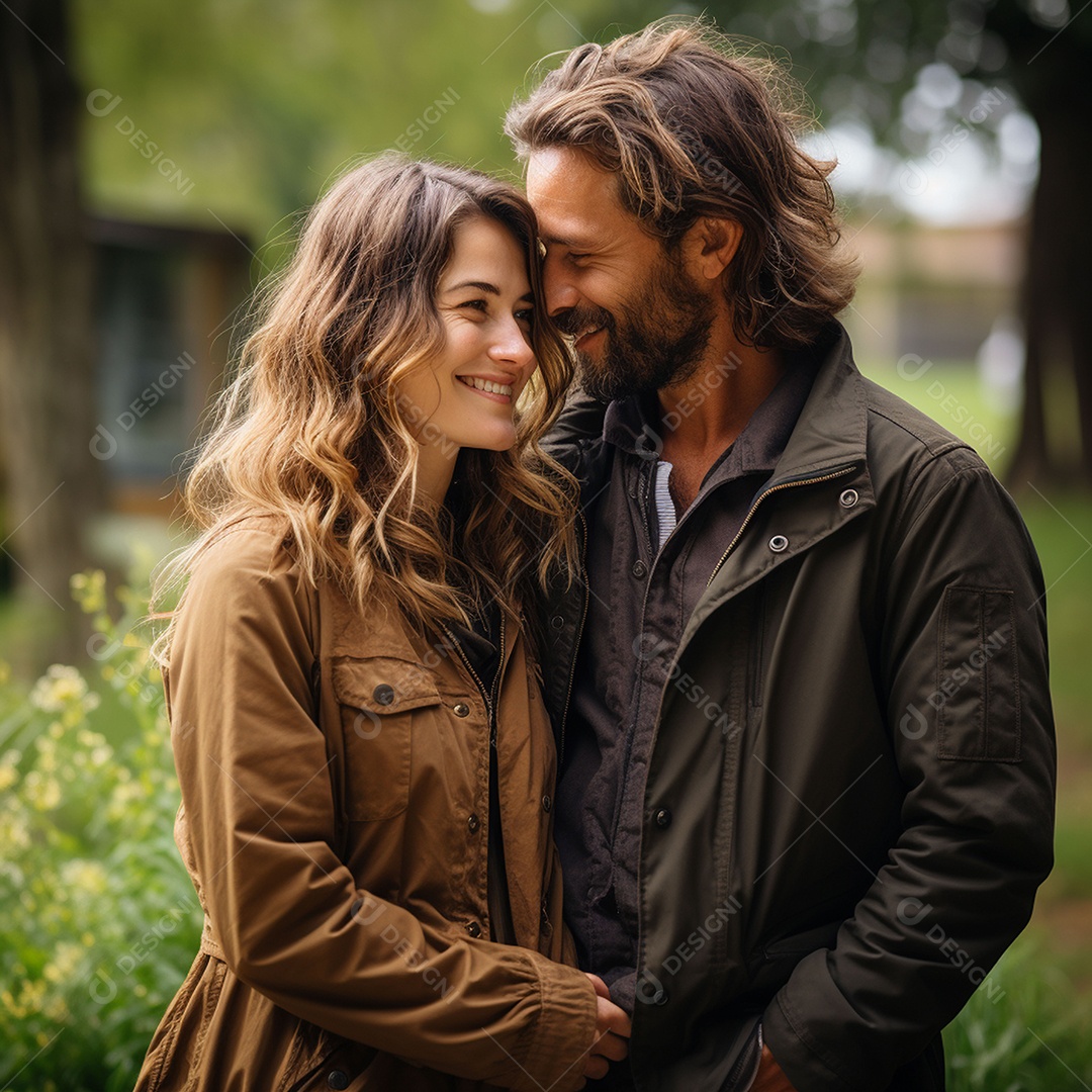 Jovem casal apaixonado