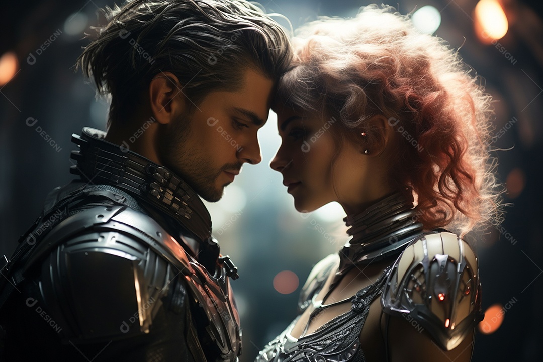 Jovem casal apaixonado