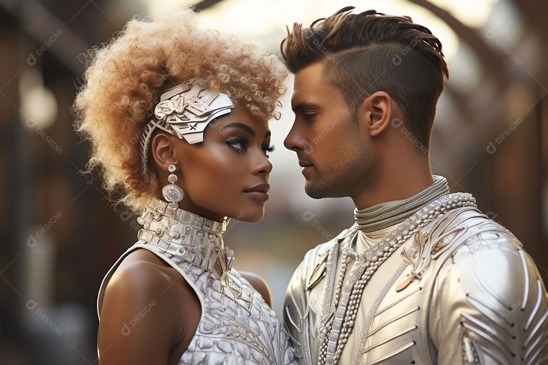 Jovem casal apaixonado