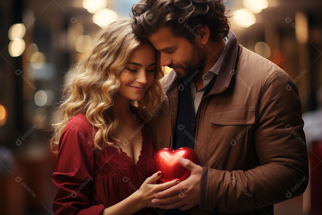 Jovem casal apaixonado