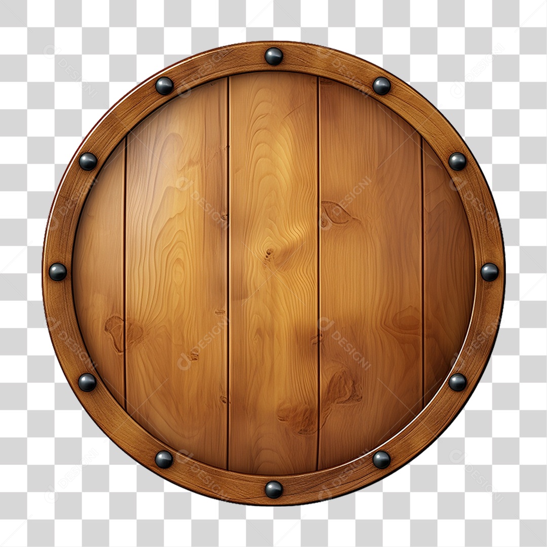 Elemento 3D Escudo Cavaleiro Shield Para Composição PNG Transparente