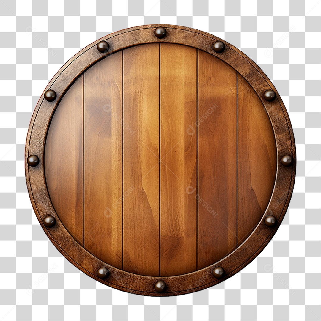 Elemento 3D Escudo Cavaleiro Shield Para Composição PNG Transparente