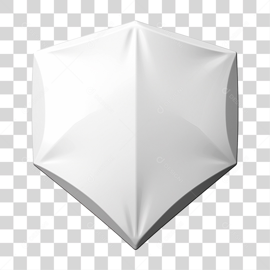 Elemento 3D Escudo Cavaleiro Shield Para Composição PNG Transparente