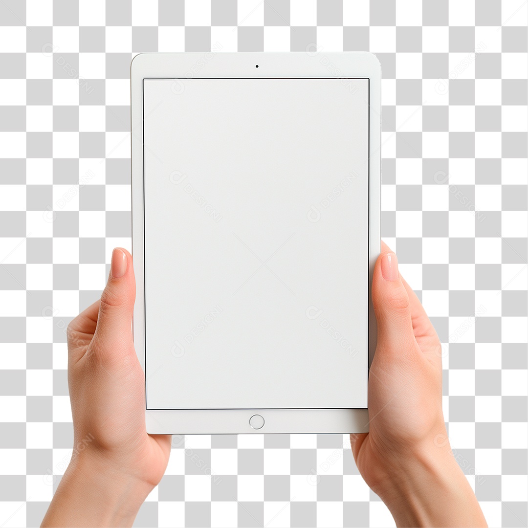 Mão Segurando Tablet PNG Transparente