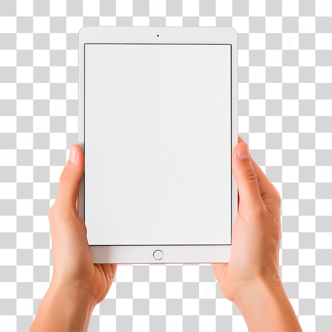 Mão Segurando Tablet PNG Transparente
