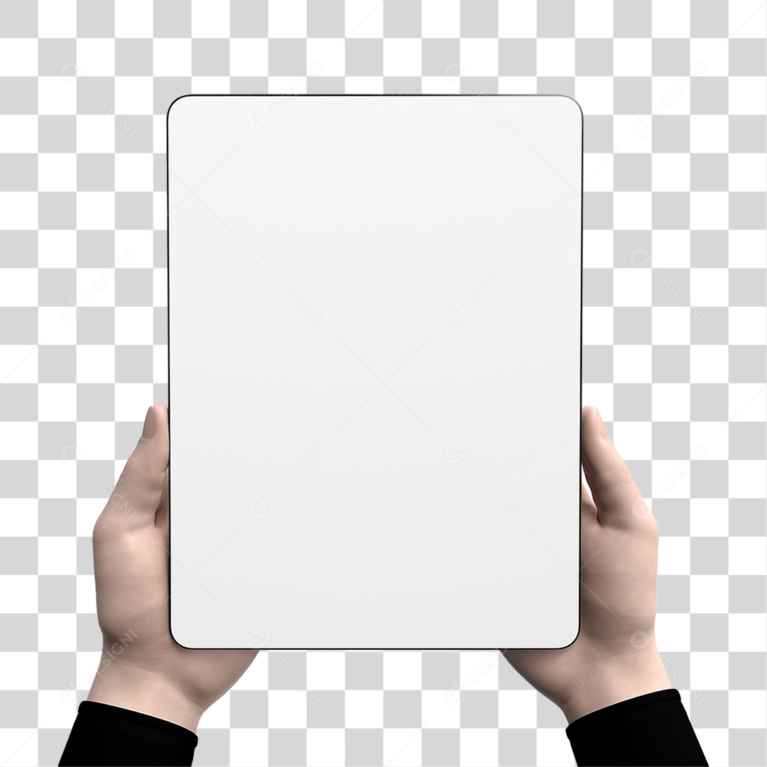 Mão Segurando Tablet PNG Transparente