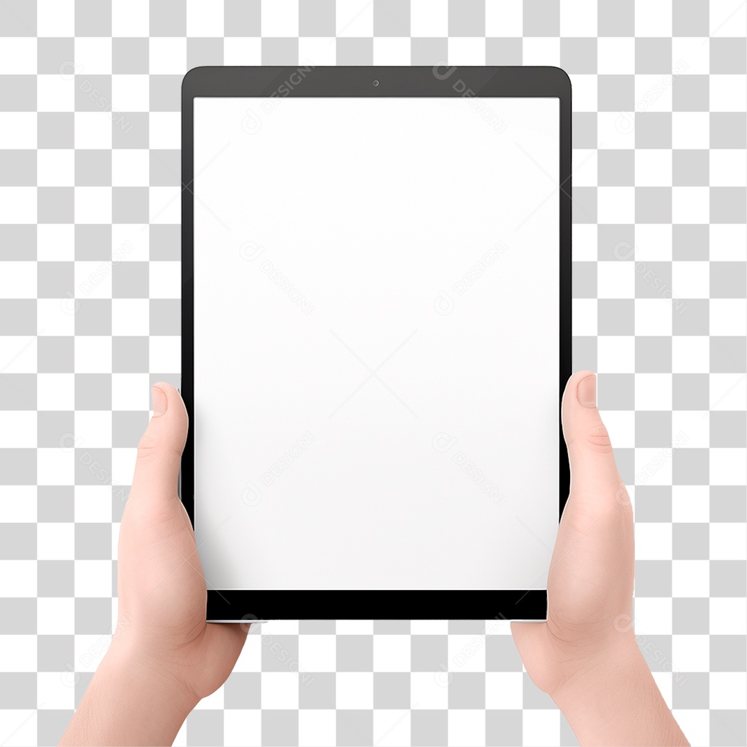 Mão Segurando Tablet PNG Transparente