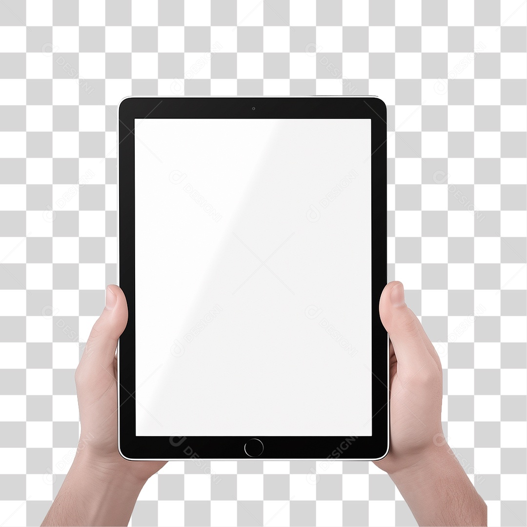 Mão Segurando Tablet PNG Transparente