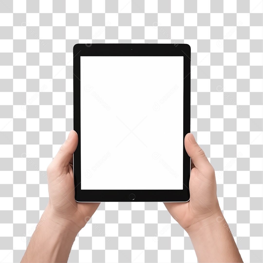 Mão Segurando Tablet PNG Transparente