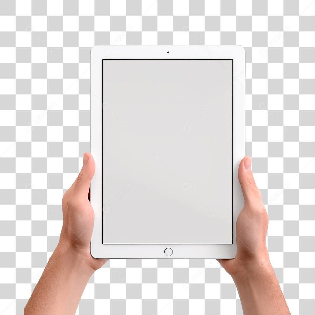 Mão Segurando Tablet PNG Transparente