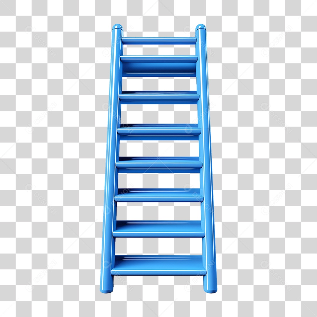 Elemento 3D Escada PNG Transparente