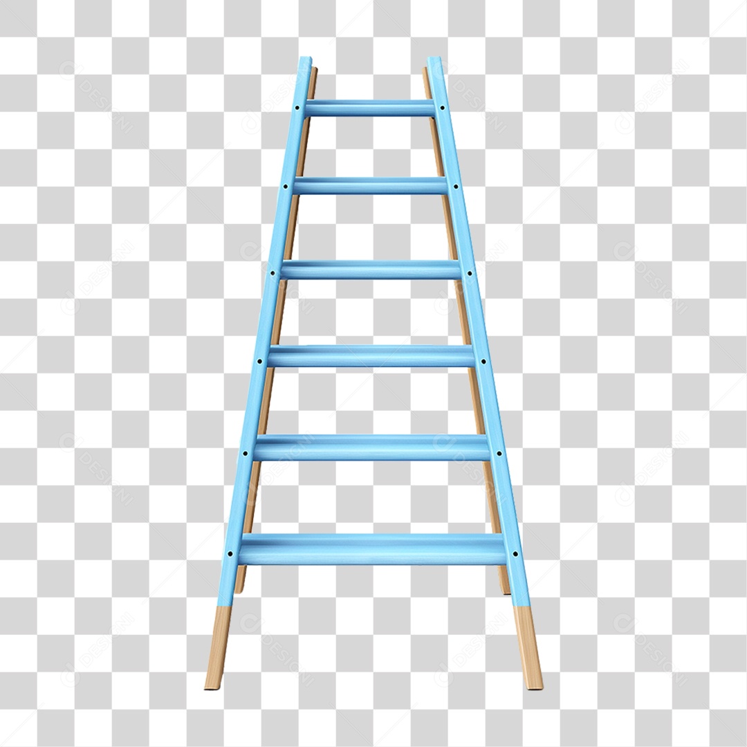Elemento 3D Escada PNG Transparente