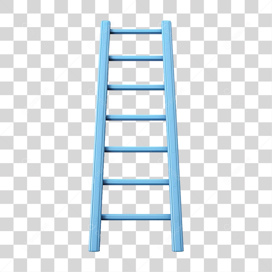 Elemento 3D Escada PNG Transparente