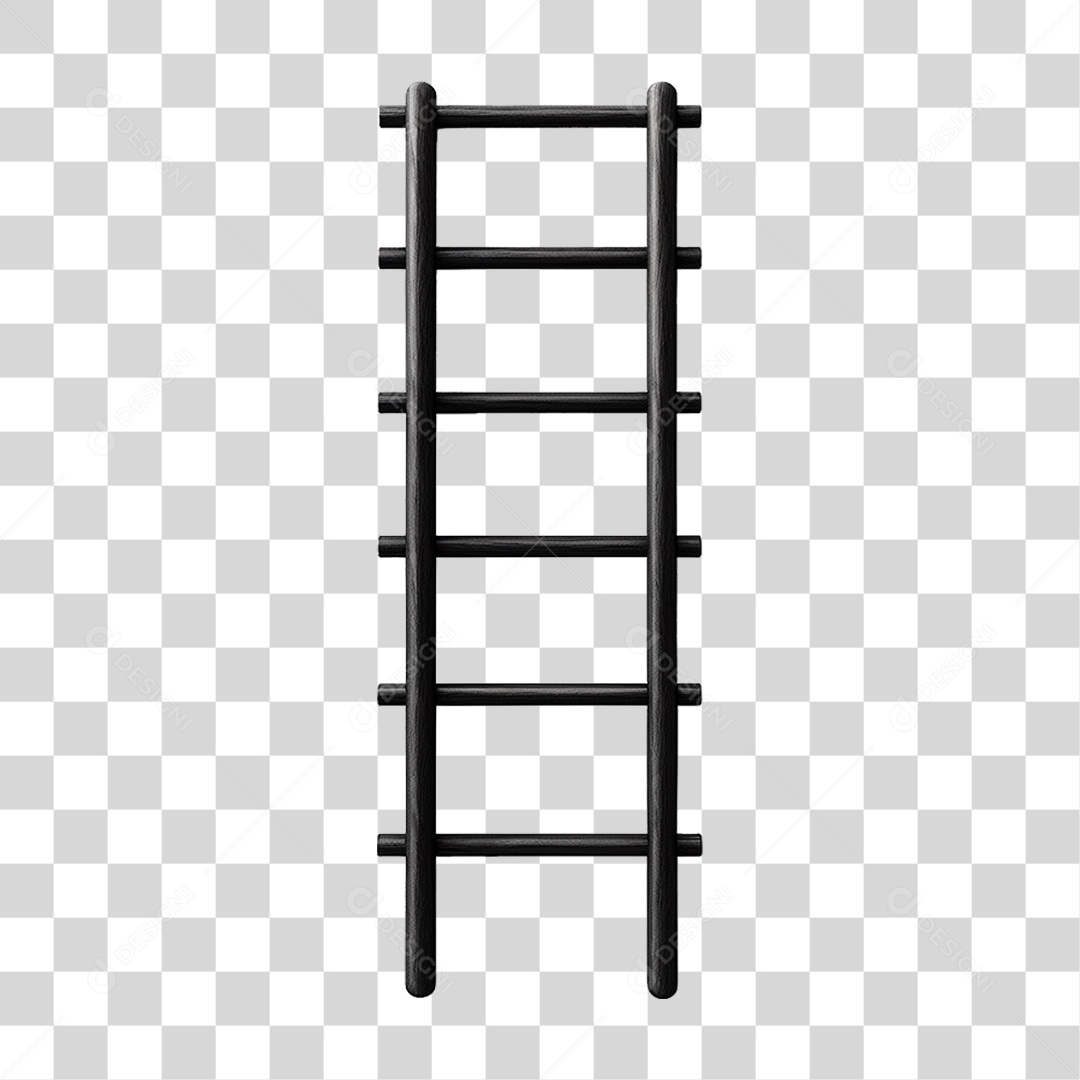 Elemento 3D Escada PNG Transparente