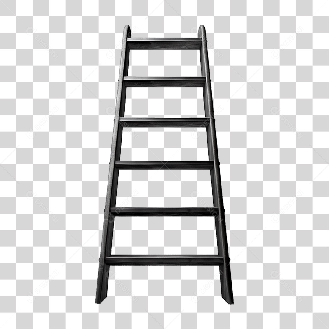 Elemento 3D Escada PNG Transparente