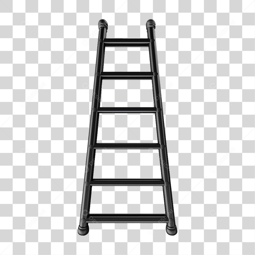 Elemento 3D Escada PNG Transparente