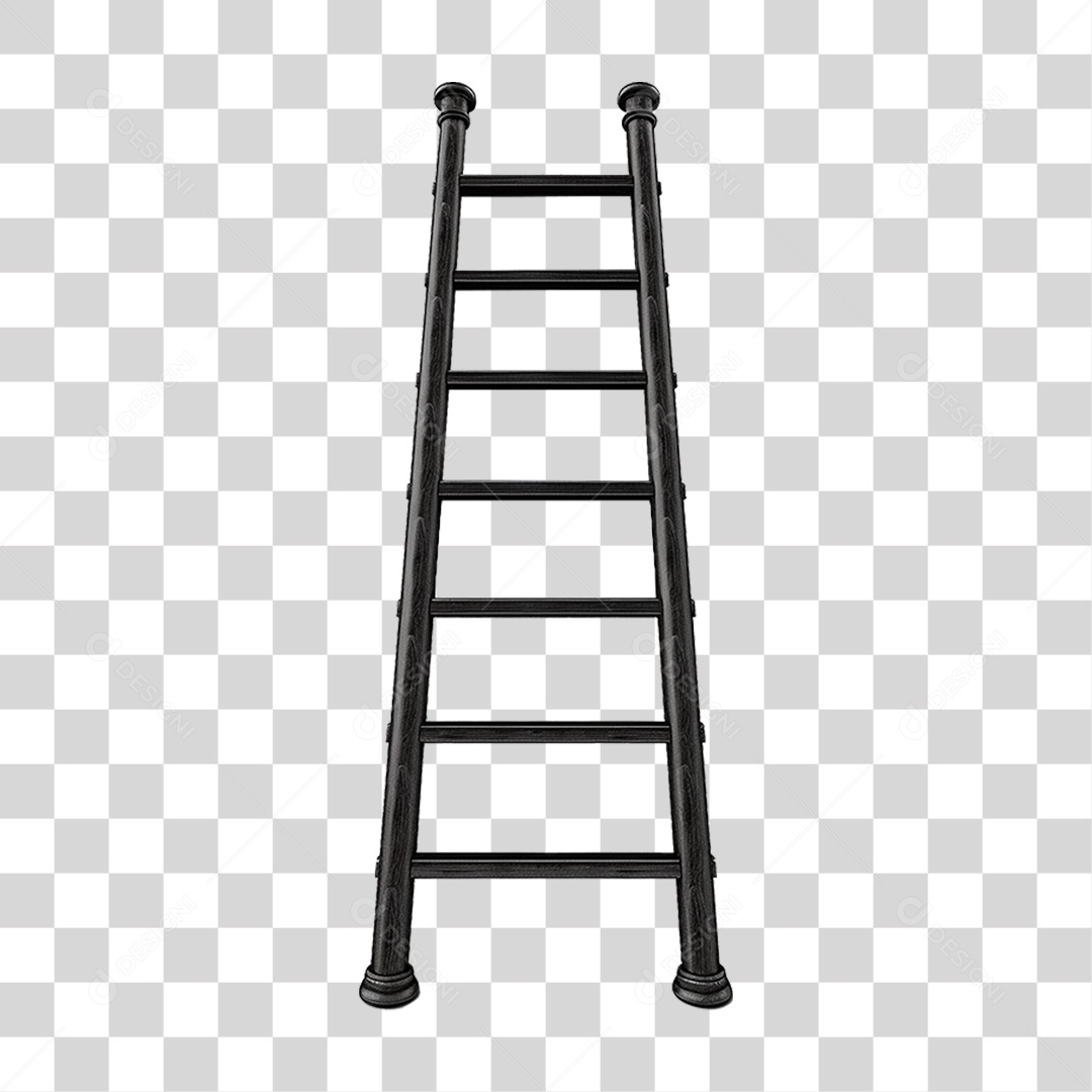 Elemento 3D Escada PNG Transparente