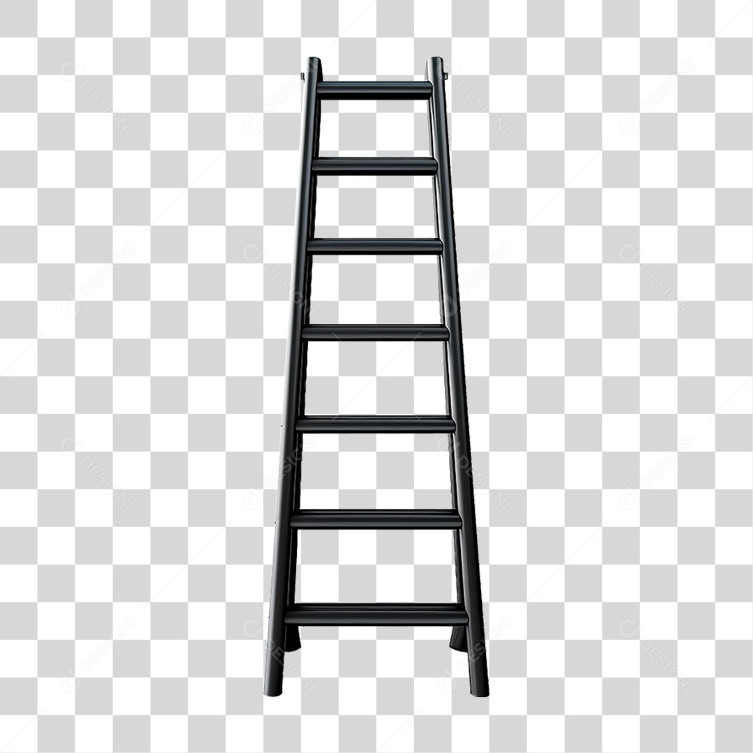 Elemento 3D Escada PNG Transparente