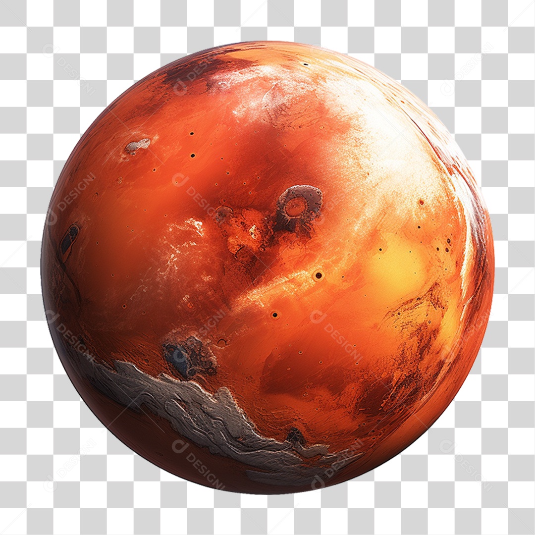 Planeta Marte PNG Transparente