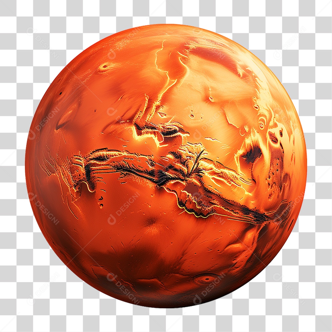 Planeta Marte PNG Transparente