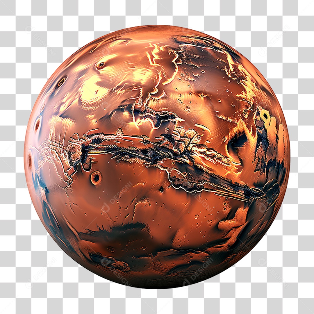 Planeta Marte PNG Transparente