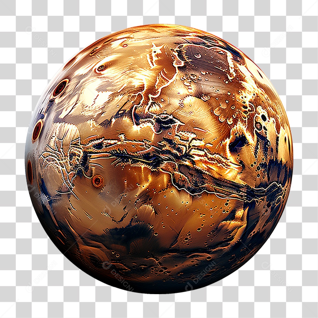 Planeta Marte PNG Transparente