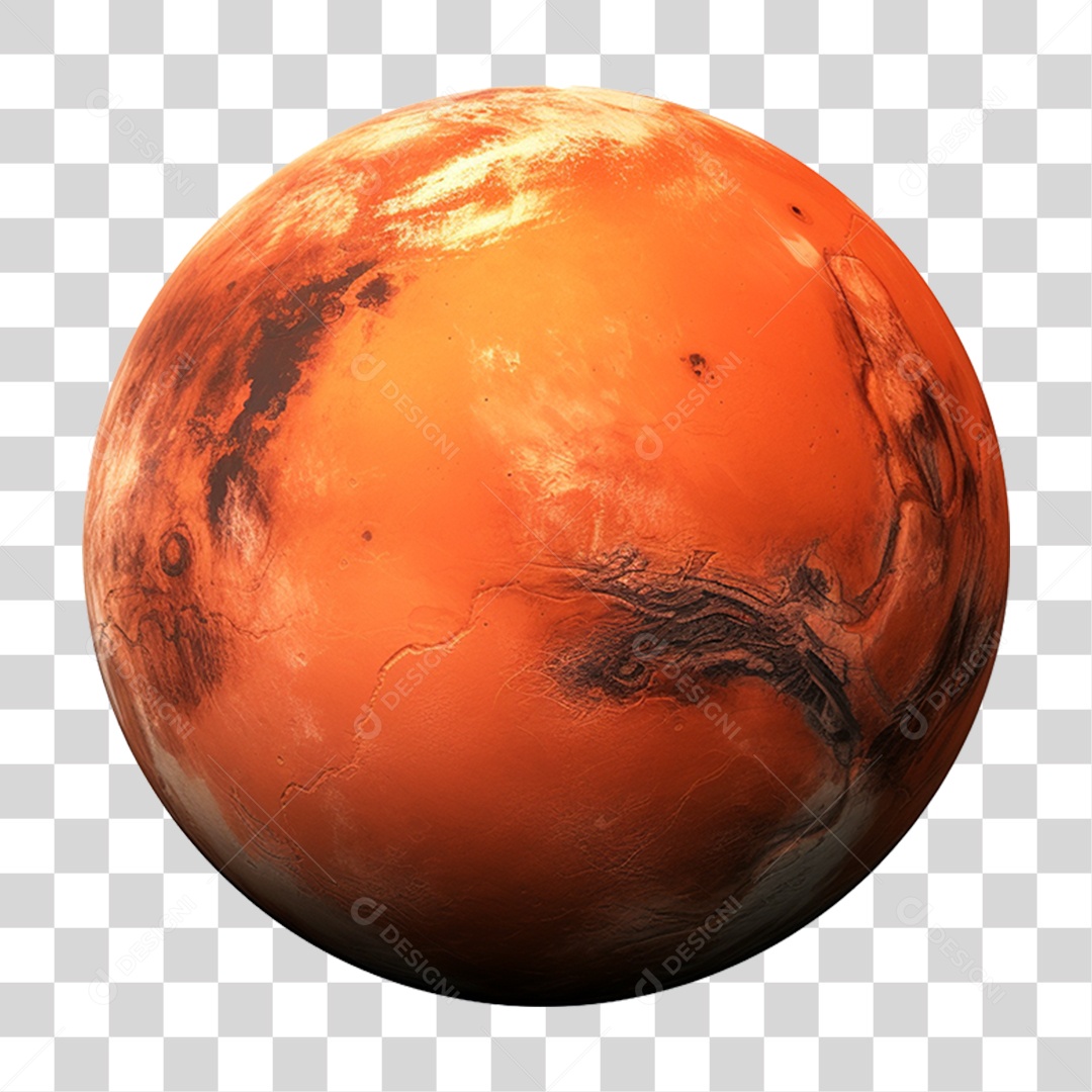 Planeta Marte PNG Transparente