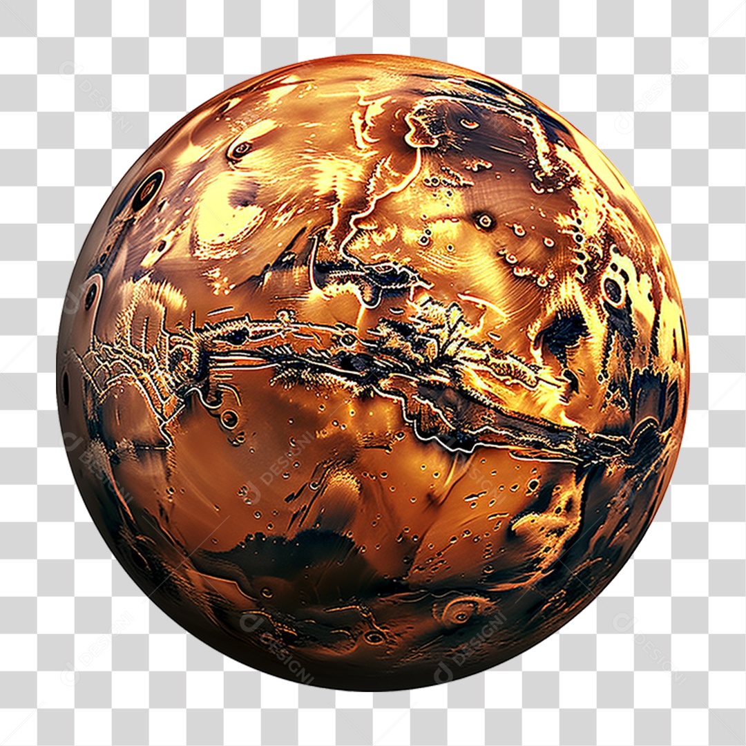 Planeta Marte PNG Transparente