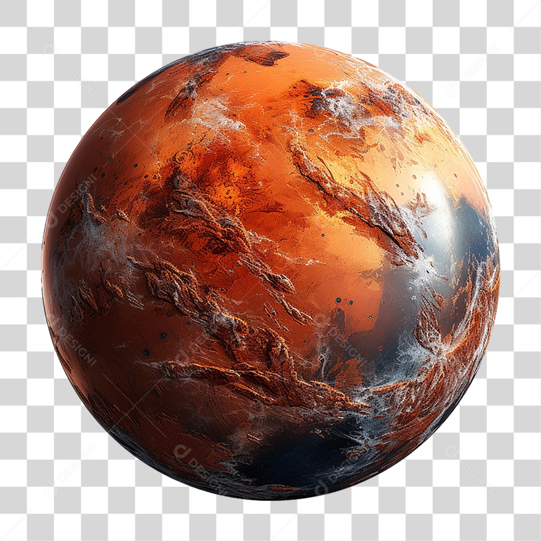 Planeta Marte PNG Transparente