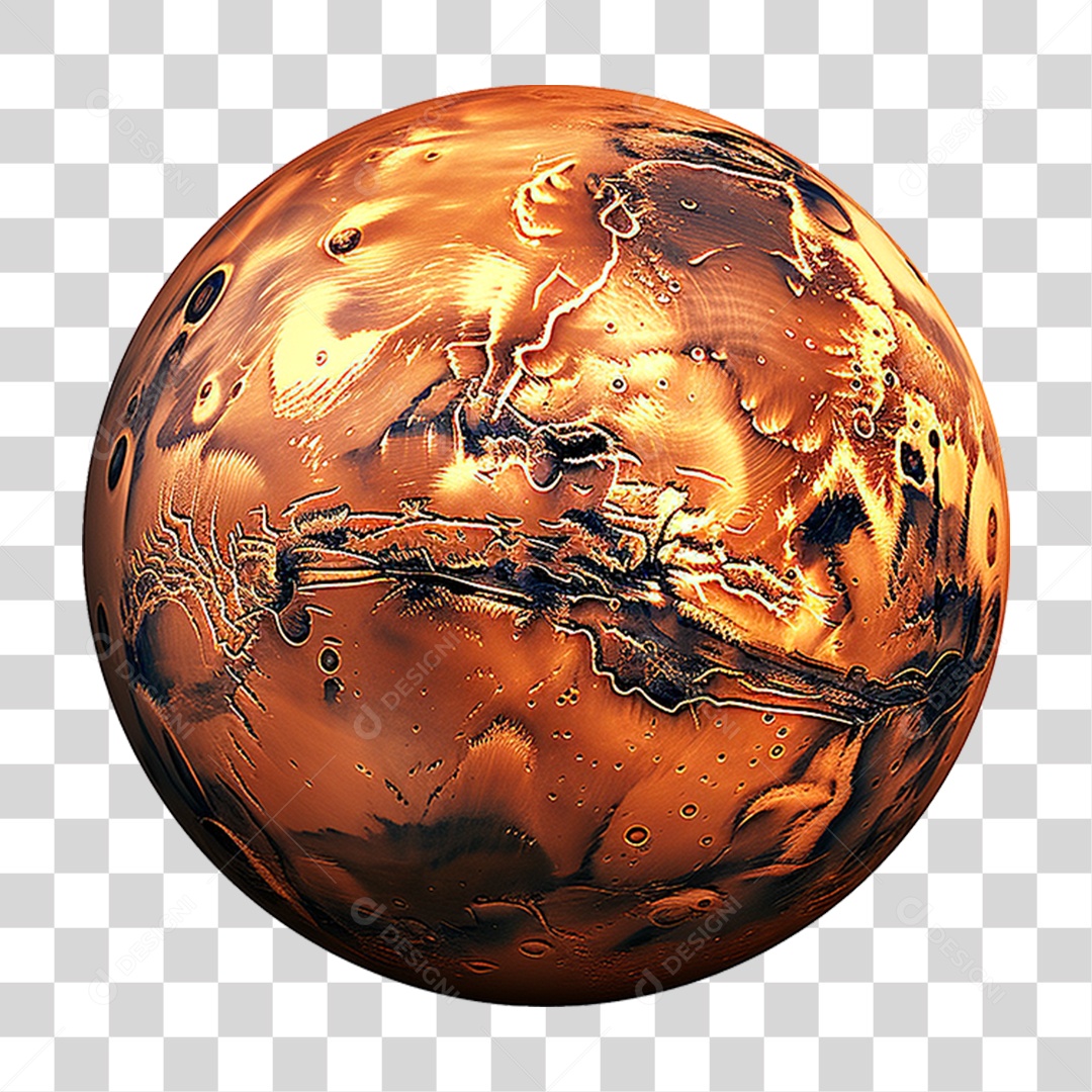 Planeta Marte PNG Transparente