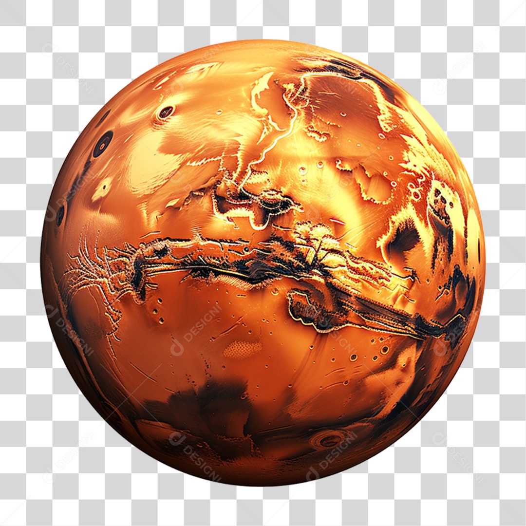 Planeta Marte PNG Transparente