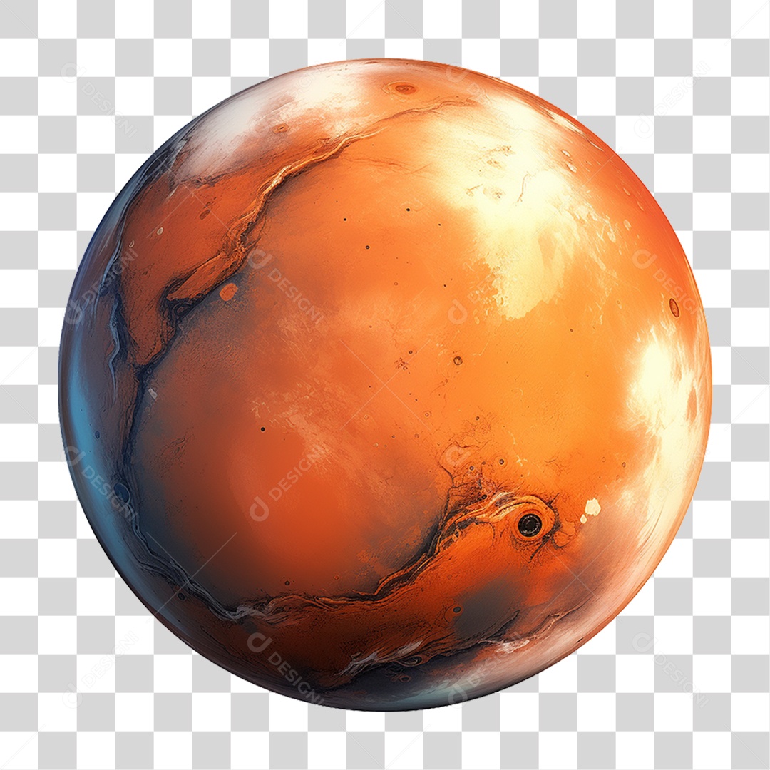 Planeta Marte PNG Transparente