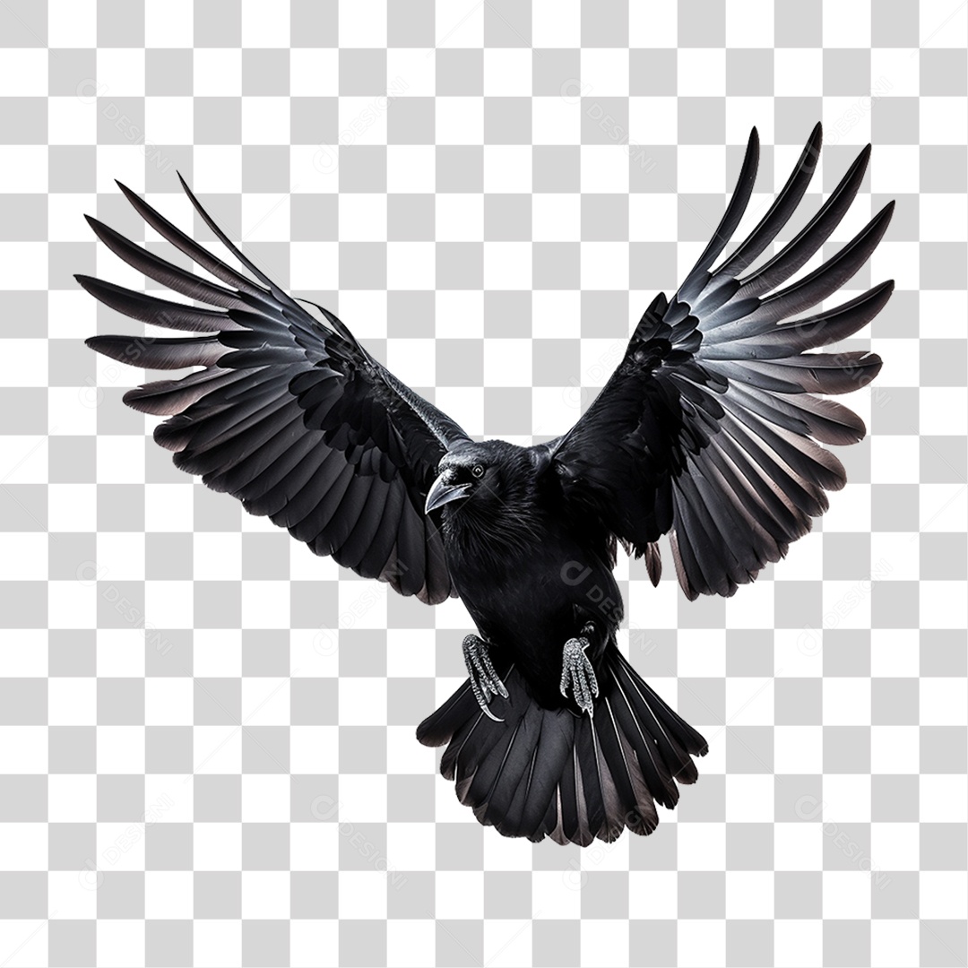 Corvo Pássaro Preto PNG Transparente