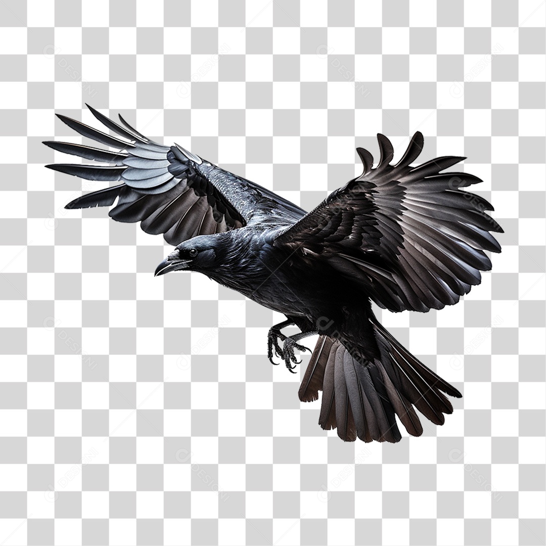 Corvo Pássaro Preto PNG Transparente