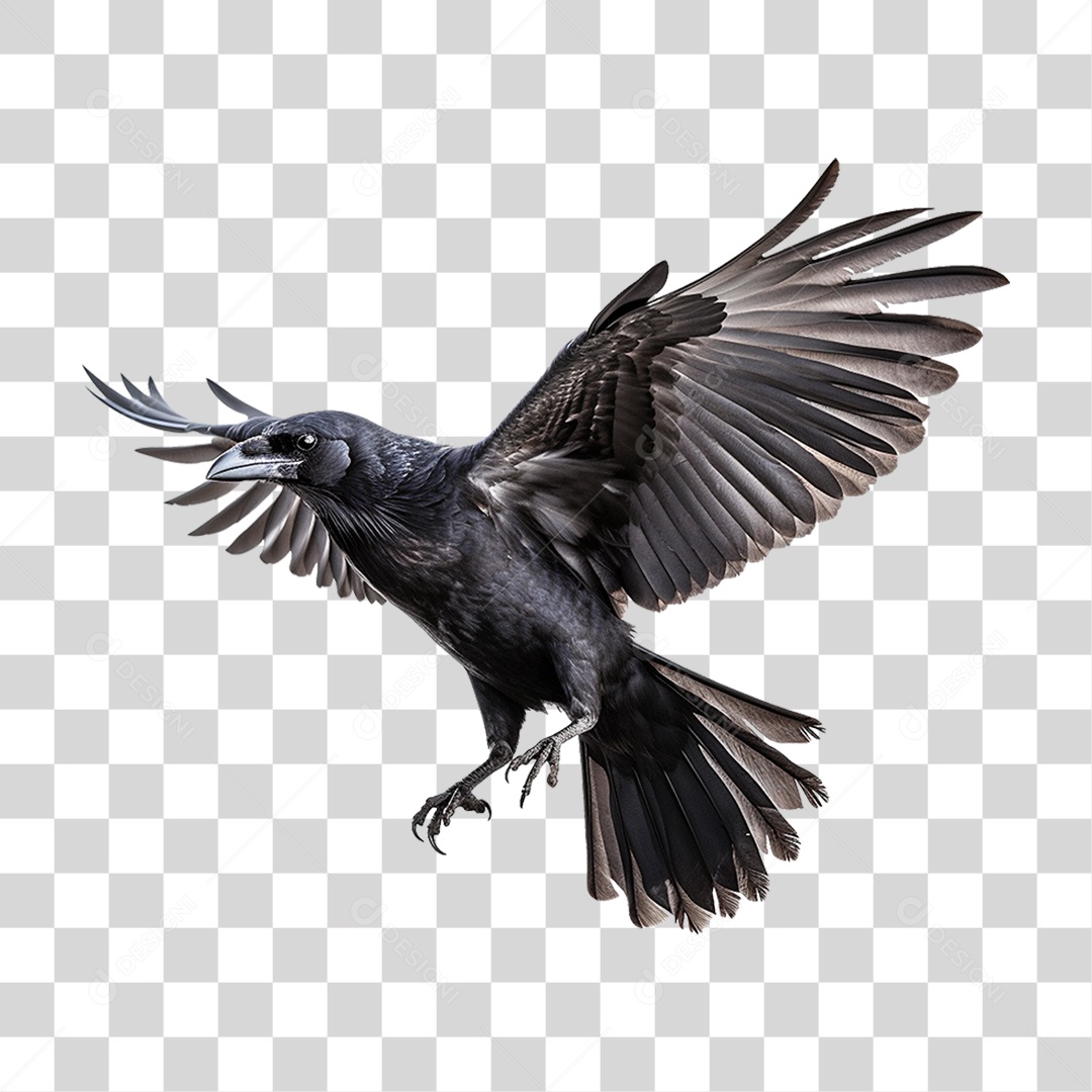 Corvo Pássaro Preto PNG Transparente